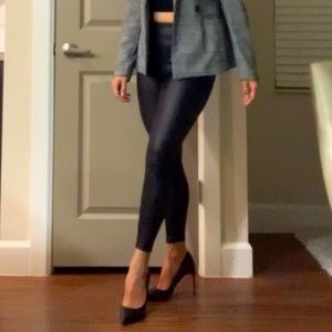 Faux Leather High Rise Leggings